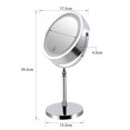 thumbnail image 3 of 10X Magnifying Lighted Makeup Mirror, 7 Inch Two Sided White Daylight LED Shadow Free LED Vanity Mirror, Battery and USB Cable Operated(Include 3 AAA Rechargeable Batteries), 3 of 8