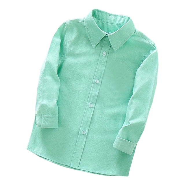 JTieacloth Long Sleeve Boys Performance Shirt For And Fall Stage Formal Wear With Classic Design Comfortable Fit Boys Basic Tees Sizes 3-4 Years
