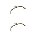 thumbnail image 2 of Maytalsory Metal Arch Frame Kiss Clasp Purse Bag DIY Bead Head Lock Grey 24.5cm 2Set, 2 of 6