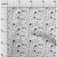 thumbnail image 2 of oneOone Polyester Lycra White Fabric Dog Sewing Craft Projects Fabric Prints By Yard 56 Inch Wide, 2 of 4