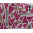 thumbnail image 4 of oneOone Georgette Viscose Fabric Triangle & Line Geometric Decor Fabric Printed BTY 42 Inch Wide, 4 of 4