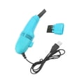 thumbnail image 1 of Mini Table Dust Sweeper Dust Collector Brush for vacuum for Car PC Camera Pet Hairs Sky Blue, 1 of 9