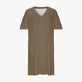 thumbnail image 4 of BEFOKA Robe pour Femme Grande Taille, Liquidation de Robes d'Été pour Femmes, Robe Unie Grande Taille à Manches Courtes et Col avec Poches pour Femme, 4 of 5