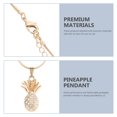 thumbnail image 3 of Pineapple Pendant Necklace with Rhinestone Decor Hawaii Style Necklace Women Jewelry, 3 of 9