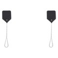 thumbnail image 4 of Transemion 1/2/3/5 Effective And Portable Fly Swatter For Outdoor Activities Iron Wire Is Sturdy And Durable black 2PCS, 4 of 6