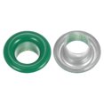thumbnail image 4 of Unique Bargains 100PCS Grommets Eyelets 1/5 Inch (5mm) ID Hole Metal Self Backing Eyelet with Washers for Leather Green, 4 of 7