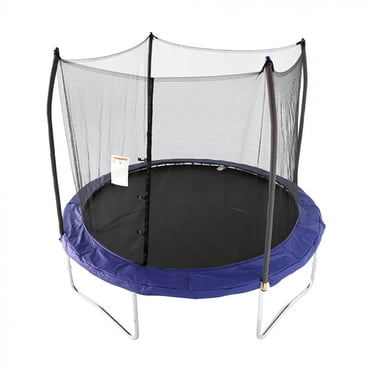 SKYWALKER TRAMPOLINES 10 FT, Round, Green Outdoor Trampoline for Kids with Safety Enclosure Net and Spring Pad, ASTM Approval, Rust Resistant.