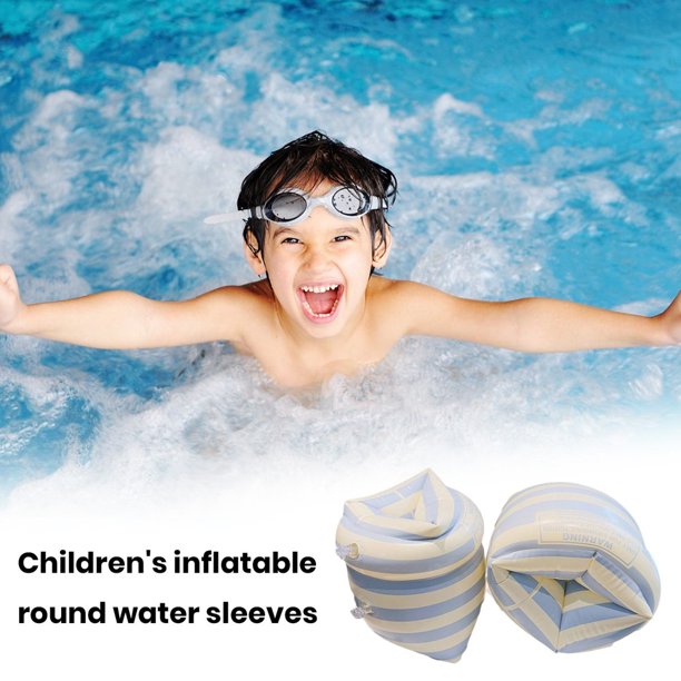 Brasseurs Gonflables Pour Adultes Et Enfants – Paire De Flotteurs PVC Bleu/Rouge – Faciles à Gonfler, Confortables Et Sécurisés Pour Apprendre à Nager