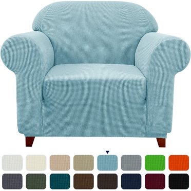 Subrtex 1-Piece Stretch Sofa Slipcover Non Slip Couch Cover, Texture Grid Pattern
