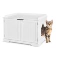 thumbnail image 1 of Costway Cat Litter Box Cabinet Furniture Cat Washroom Storage Bench, 1 of 9
