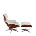thumbnail image 3 of Plata Import Eames Chair White Lounge Ottoman, 3 of 3