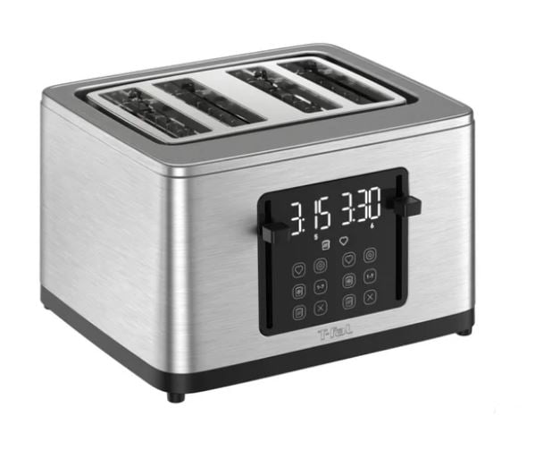 T-fal 4 Slice Digital Toaster, Stainless Steel
