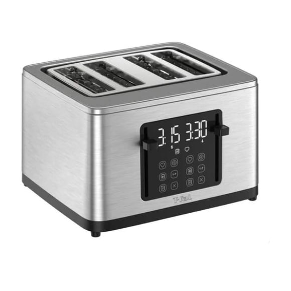 T-fal 4 Slice Digital Toaster, Stainless Steel