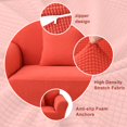 thumbnail image 4 of 2024 Jacquard Stretch Sofa Slipcover Textured Non Slip Couch Cover  Loveseat  Dark Gray, 4 of 6