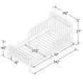 thumbnail image 4 of Monarch Hill Ivy Metal Toddler Bed, Pink, 4 of 8