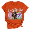 thumbnail image 2 of Économies de Printemps! CEHVOM Chemises de Pâques pour Femmes 2024, Hauts de Pâques Amples Grande Taille, T-Shirt Graphique Joyeuses Pâques à Manches Courtes Col Rond, T-Shirt Enseignant de Pâques, T-Shirt Lapin de Pâques pour Femmes, 2 of 3