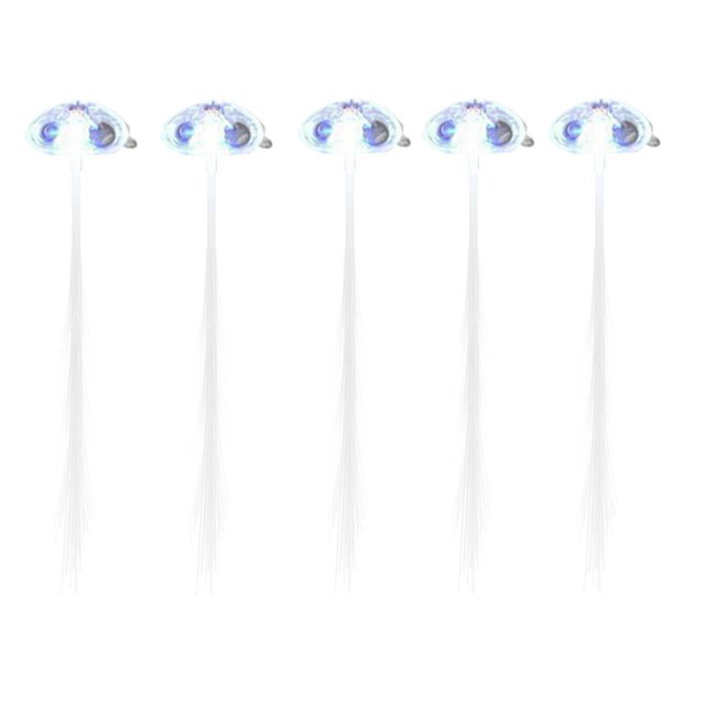 WIFKLSIIPG LED Lights Hair Light up Fiber LED Hair Barrettes Party Favors for Party Bar Dancing Hairpin Hair Clip Multicolor Flash Barrettes Clip Braid