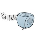 thumbnail image 1 of Tunnel pour Chat en Forme de S pour Animaux de Compagnie Chats Bleu, 1 of 8