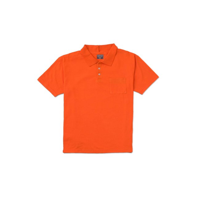 Men's Adaptive Polo Half Sleeves Orange T-Shirt