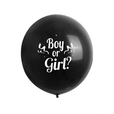 Birdeem Gender Reveal Balloon,Boy or Girl Balloon,2Pcs 36 Inch Baby Gender Reveal Balloons with Heart Shape Confetti,Baby Shower Gender Reveal Party Supplies