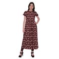 thumbnail image 1 of Moomaya Front Slit Tunic Dresses Women Short Sleeve Printed Kurti Summer Wear, 1 of 5