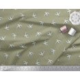 thumbnail image 2 of Soimoi Silk Fabric Stripe & Stork Bird Decor Fabric Printed Yard 42 Inch Wide, 2 of 3