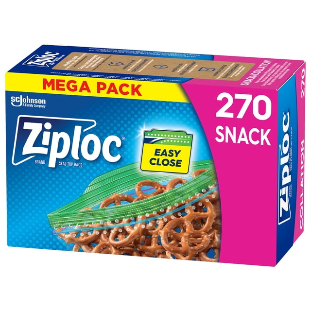 Ziploc® Snack Bags with Grip 'n Seal Technology