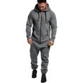 thumbnail image 1 of LAICAIW Combinaison une-Pièce WUAI pour Homme à Capuche, Pyjama une Pièce à Fermeture Éclair, Combinaison de Jogging, Survêtement, Salopette, Barboteuse, 1 of 6