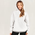 thumbnail image 4 of RKSTN Hoodies for Women Casual Plus Size Long Sleeve Solid Color Pullover Tops Fall Fashion Lightweight Loose Drawstring Sweatshirt, 4 of 9