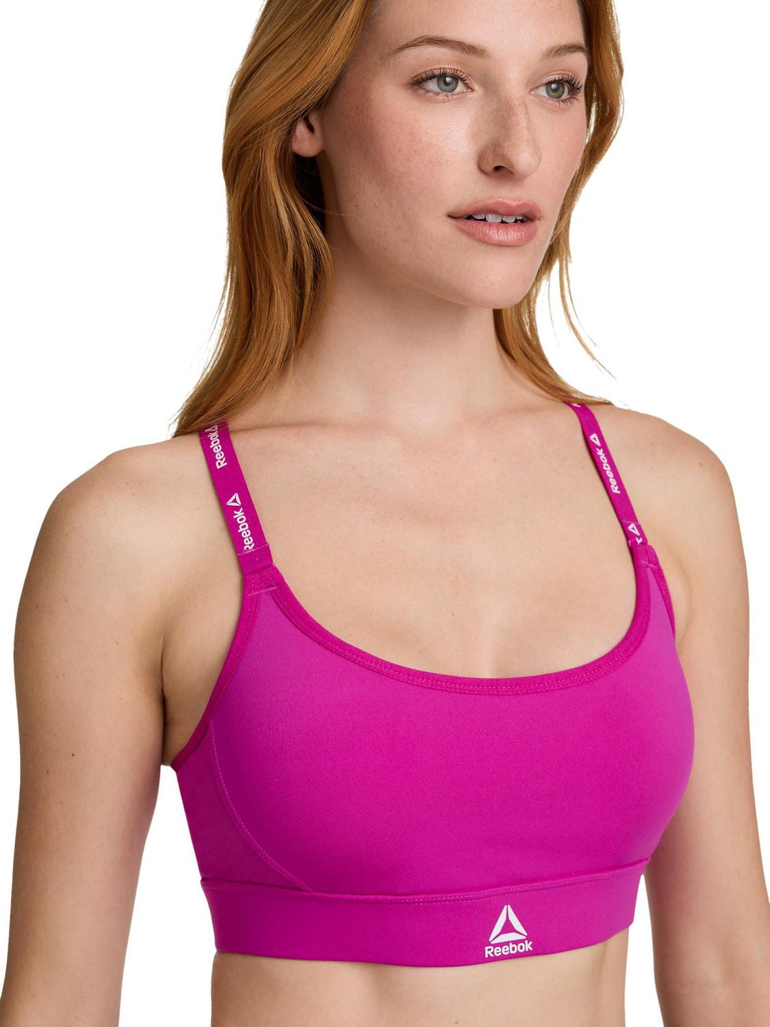 Reebok Soutien-gorge de sport à faible impact Favorite Racerback pour femme avec bonnets amovibles