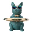 thumbnail image 1 of GUOOL Plateau de Rangement à Tenir Sculptures d'Animaux Mignons Porte-Clés en Résine Plat à Bonbons Vert, 1 of 8