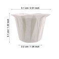 thumbnail image 2 of Ramiter 100pcs Coffee Filter Papers Disposable Filter Papers Coffee Filter New Coffee Accessories For Coffee Dripper & Pour Over Coffee Maker Strainers to Catch Kidney Stones, 2 of 3