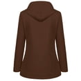 thumbnail image 5 of Aqestyerly Women Raincoat Windproof Hooded Jacket Outdoor Solid Color Lightweight Rain Jacket With Pockets HWRETIE, 5 of 5