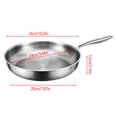thumbnail image 2 of Cagogo under $5 Non-Stick Skillet No Lid, Non-Stick Frying Pan, Induction Compatible Skillet, Uncoated Hammered Fry Pan for Gas Stove, Omelette Steak Cooking Pan, Easy Clean Kitchen Fry Pan No Lid, 2 of 3