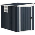thumbnail image 1 of Outsunny 4' x 6' Metal Tool Shed, Outdoor Shed with Window and 2 Vents, 1 of 9