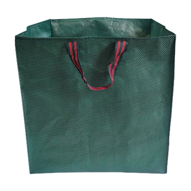 SIYTUAU Sac à Feuilles de Jardinage Réutilisable avec Poignée Renforcée, Conception Pliable et Portable, Matériau Plastique pour le Nettoyage et le Rangement de la Cour, Sac à Feuilles 60 L D