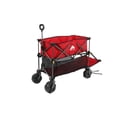 thumbnail image 1 of Chariot utilitaire pliable à deux étages Ozark Trail avec poignée d'extension, Rouge, 35" h, Polyester, 1 of 9