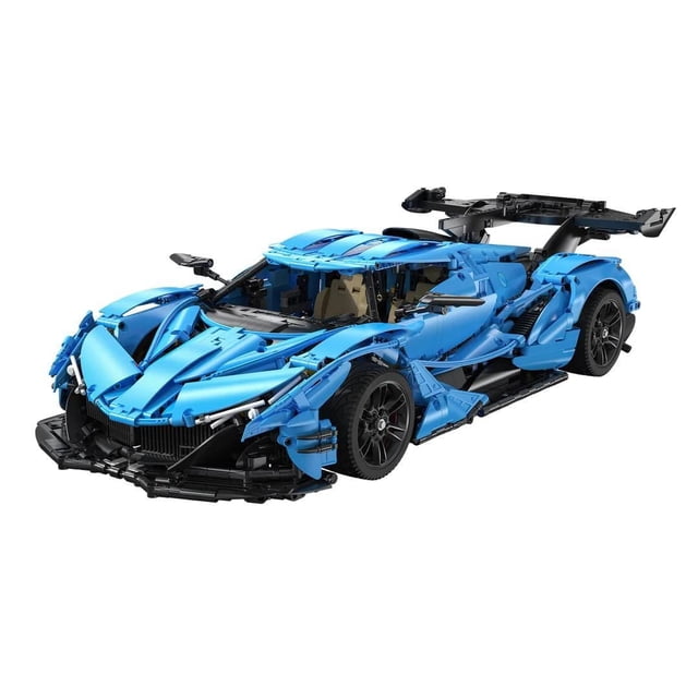 CaDA Kit de Modèle Hypercar à l'Échelle 1:8 – Ensemble de Blocs de Construction Version Statique, 3865 Pcs