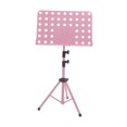 thumbnail image 2 of Milaget Music Sheet Stand Adjustable Height for Band Stage Performance Music Players Pink, 2 of 9