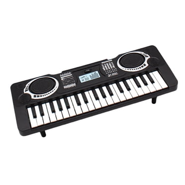 Orgue Électronique Noir pour Enfants avec 37 Touches et Fonction d'Enregistrement pour Débutants et Pratique Musicale