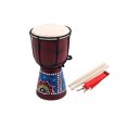 thumbnail image 2 of 4 Inch Professional African Djembe Drum Traditional Folk World Traditional Djembe Drums 4 Portable Musical Instruments Kids Learners Gifts Random Pattern, 2 of 9