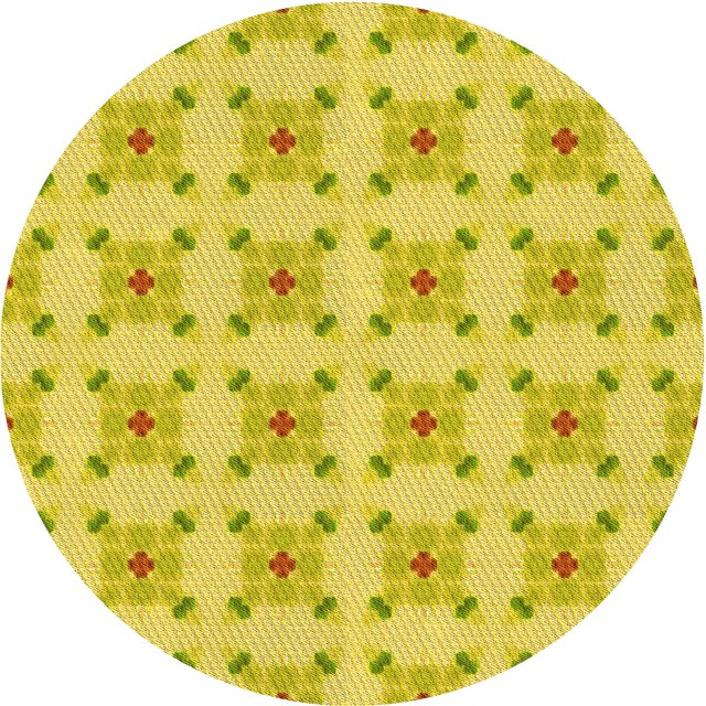 Ahgly Tapis Rond Lavable en Machine Intérieur Transitionnel Jaune Banane, 3 Pieds Rond