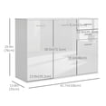 thumbnail image 3 of Buffet Console d'Appoint Autoportant avec Armoire de Rangement pour Salon, 3 of 10