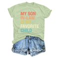 thumbnail image 5 of JIRNDf Hauts pour Femmes Été T-Shirts Tendance Manches Courtes Col Rond Ample Confortable Doux Décontracté Basique Mignon T-Shirts Graphiques pour Femmes Chemises Vert G, 5 of 5