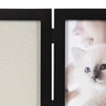 thumbnail image 3 of DesignOvation Gallery Black Hinged Double Picture Frame, 3 of 9