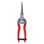 Red Straight Gardening Pruning Shears,Professional Ultra Sharp Hand Held Pruning Shears with NonSlip Handle for Flower Branches (20cm/7.9in)