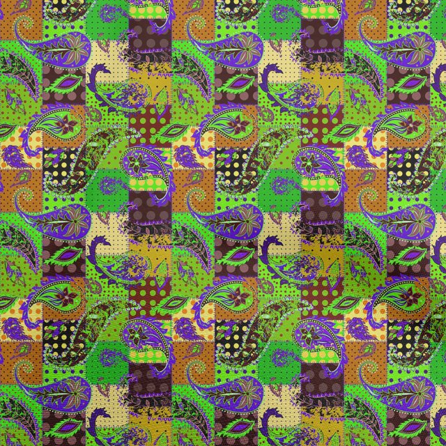 oneOone Viscose Chiffon Dark Mustard Fabric Paisley Patchwork Craft Projects Decor Fabric Printed By The Yard 42 Inch Wide