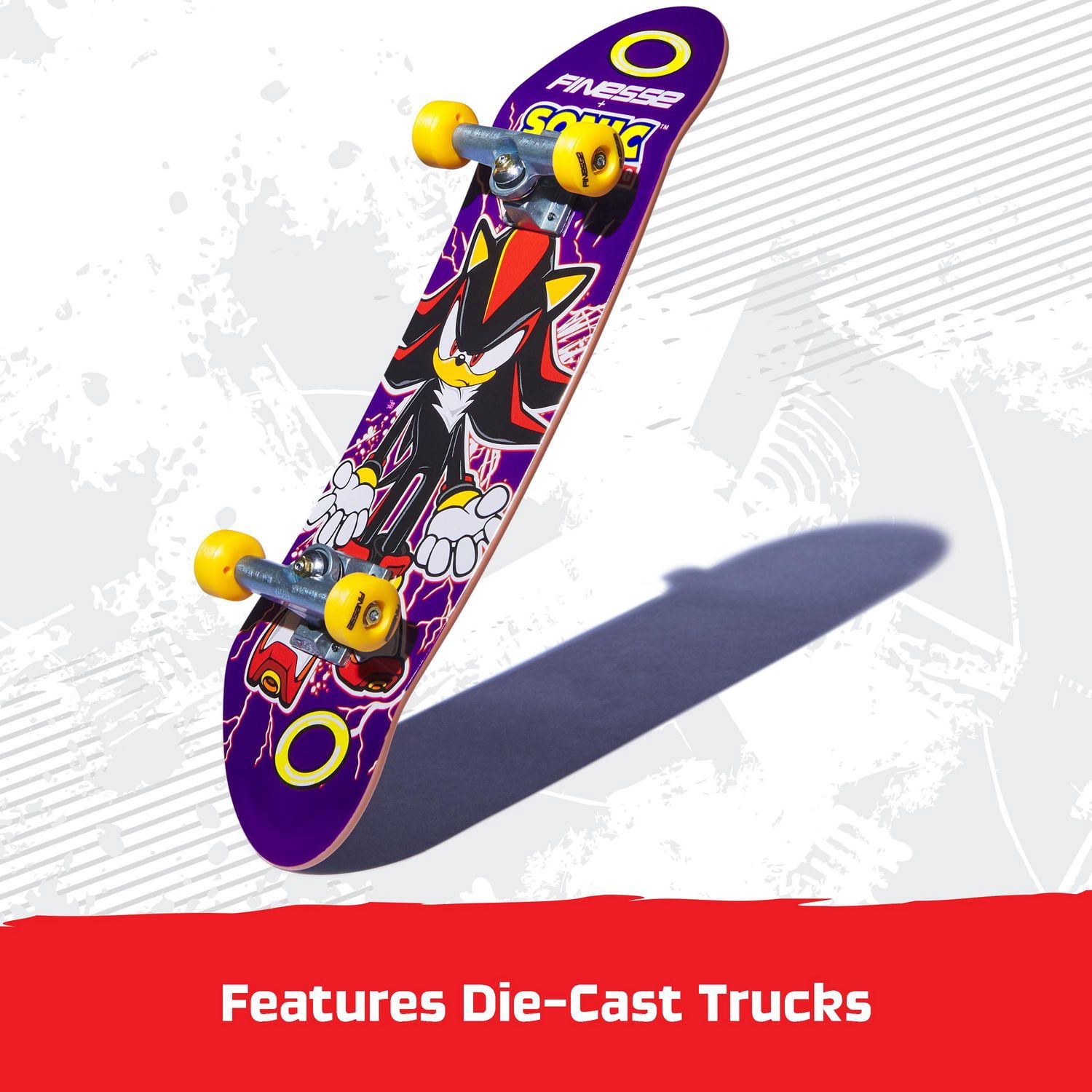 Tech Deck, Handboard Finesse X Sonic le hérisson ; Mini-skateboards authentiques, jouets pour garçons et filles à partir de 6 ans (utilisation manuelle uniquement)