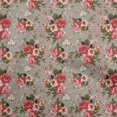 thumbnail image 1 of oneOone Tissu en Viscose Chiffon Rouge Floral Rétro Matériel de Couture Imprimé Tissu au Mètre 42 Pouces de Large, 1 of 5