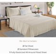 thumbnail image 3 of Softest Cotton Sheets Double Sheet Set Pc Set Thread Count Sateen Bedding Deep Pocket Sheets Cooling Sheets Double Size Sheets Breathable Bed Set (), 3 of 9
